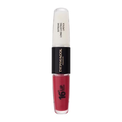 Dermacol 16H Lip Colour Extreme Long-Lasting Lipstick 8 ml dlhotrvajúci rúž a lesk na pery 2v1 pre ženy 3