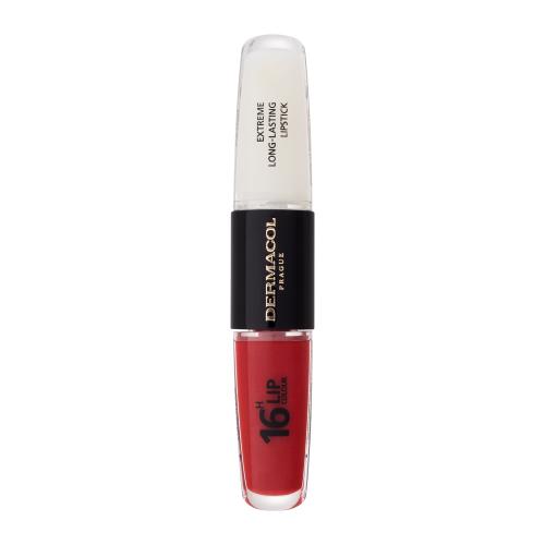 Dermacol 16H Lip Colour Extreme Long-Lasting Lipstick 8 ml dlhotrvajúci rúž a lesk na pery 2v1 pre ženy 4