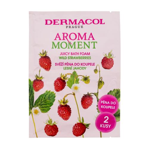 Dermacol Aroma Moment Wild Strawberries 2x15 ml pena do kúpeľa s vôňou lesných jahôd unisex