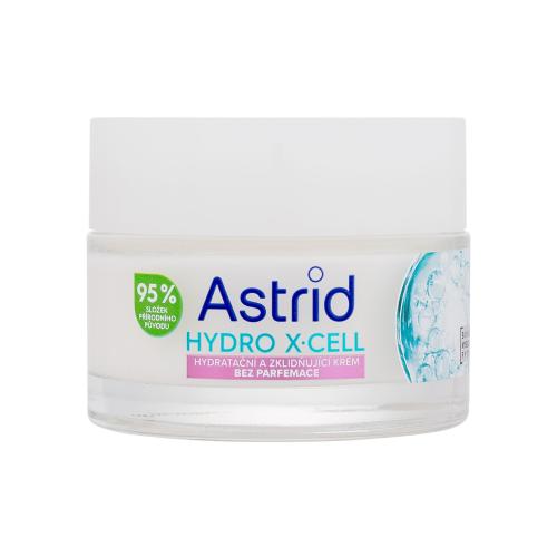 Astrid Hydro X-Cell Hydrating  Soothing Cream 50 ml hydratačný a upokojujúci krém bez parfumácie pre ženy
