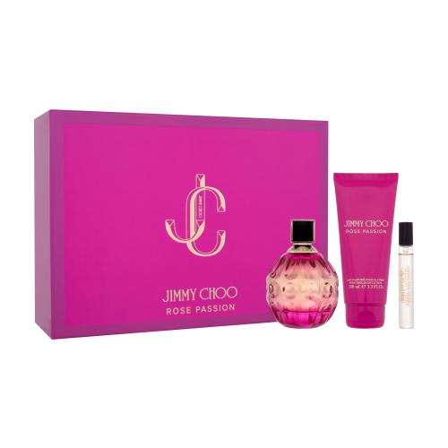 Jimmy Choo Rose Passion darčeková kazeta pre ženy parfumovaná voda 100 ml  parfumovaná voda 7,5 ml  telové mlieko 100 ml