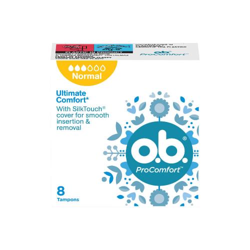 o.b. ProComfort Normal tampóny s jednoduchým zavádzaním a vyberaním pre ženy tampón 8 ks