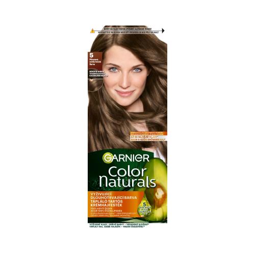 Garnier Color Naturals 40 ml permanentná farba na vlasy s vyživujúcimi olejmi pre ženy 5 Natural Light Brown