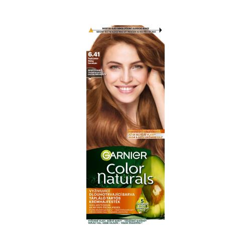 Garnier Color Naturals 40 ml permanentná farba na vlasy s vyživujúcimi olejmi pre ženy 6.41 Sweet Amber