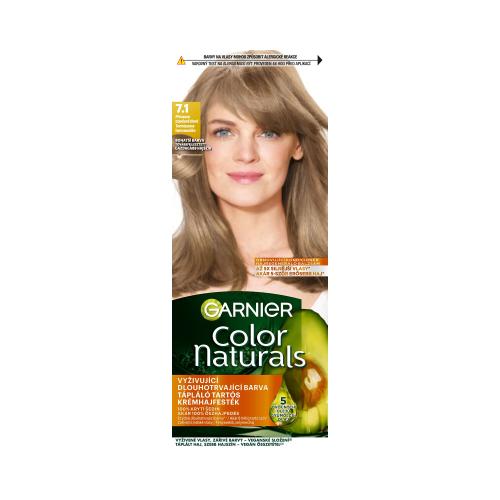 Garnier Color Naturals 40 ml permanentná farba na vlasy s vyživujúcimi olejmi pre ženy 7.1 Natural Ash Blonde