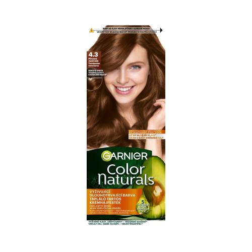 Garnier Color Naturals 40 ml permanentná farba na vlasy s vyživujúcimi olejmi pre ženy 4.3 Natural Golden Brown