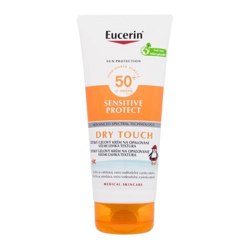 Eucerin Sun Kids Sensitive Protect Dry Touch Gel-Cream SPF50 200 ml ľahký gélový opaľovací krém na citlivú pokožku pre deti
