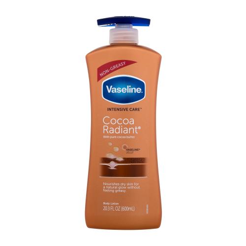 Vaseline Intensive Care Cocoa Radiant 600 ml rozjasňujúce telové mlieko na suchú pokožku unisex