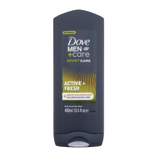 Dove Men  Care Sport Care Active  Fresh 400 ml posilňujúci sprchovací gél na telo, tvár a vlasy po športe pre mužov
