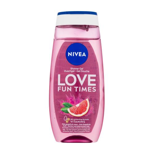 Nivea Love Fun Times 250 ml osviežujúci sprchovací gél s vôňou grapefruitu