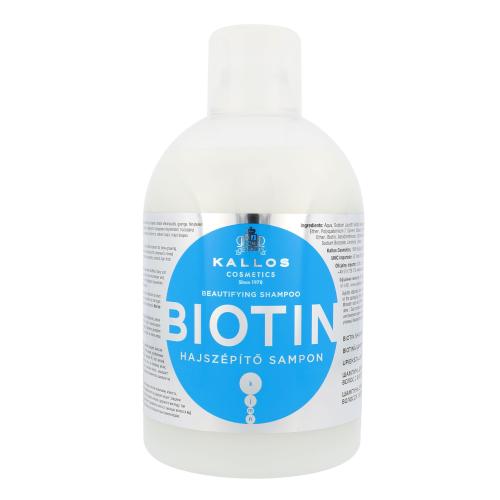 Kallos Cosmetics Biotin 1000 ml šampón pre jemné a pomaly rastúce vlasy pre ženy