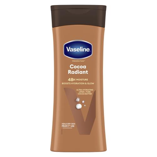 Vaseline Intensive Care Cocoa Radiant 400 ml rozjasňujúce telové mlieko pre suchú pokožku unisex