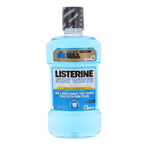 Listerine Stay White Mouthwash 500 ml ústna voda pre svieži dych unisex