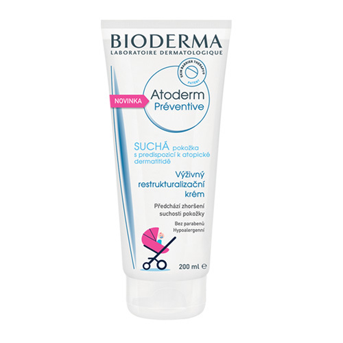 Bioderma Výživný reštrukturalizačné krém pre suchú pokožku Atoderm ( Atoderm Préventive ) 200 ml