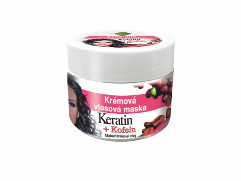 Bione Cosmetics Krémová vlasová maska Keratin   Kofein 260 ml