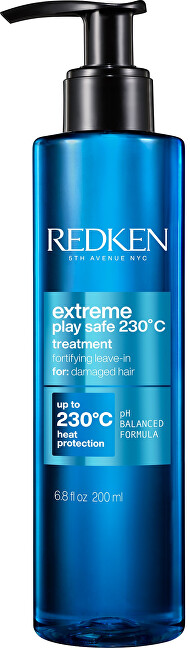 Redken Starostlivosť pre poškodené vlasy s termoochrana Extreme Play Safe 230º C (Fortifying   Heat Protection Treatment) 200 ml - nové balení