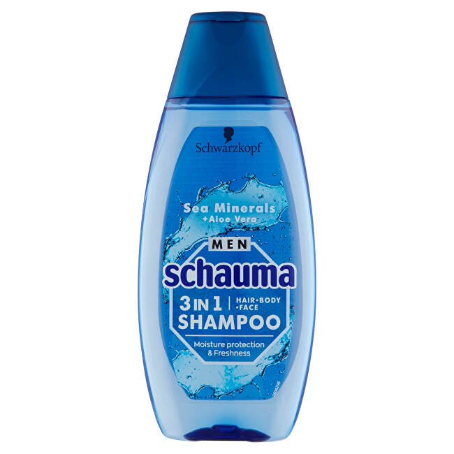 Schauma Šampón pre mužov 3v1 Sea Mineral s   Aloe Vera ( Hair Face Body Shampoo) 400 ml