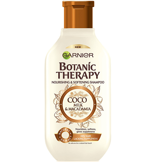 Garnier Vyživujúce a zvláčňujúci šampón pre suché a hrubé vlasy Botanic Therapy (Coco Milk & Macadamia Shampoo) 250 ml