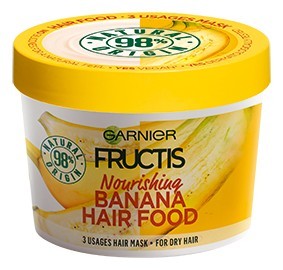 Garnier Vyživujúci maska na suché vlasy Fructis (Banana Hair Food) 390 ml