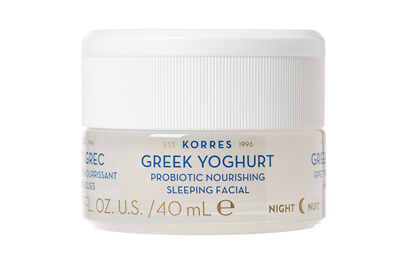 Korres Vyživujúci nočný pleťový krém Greek Yoghurt (Probiotic Nourish ing Sleeping Facial) 40 ml
