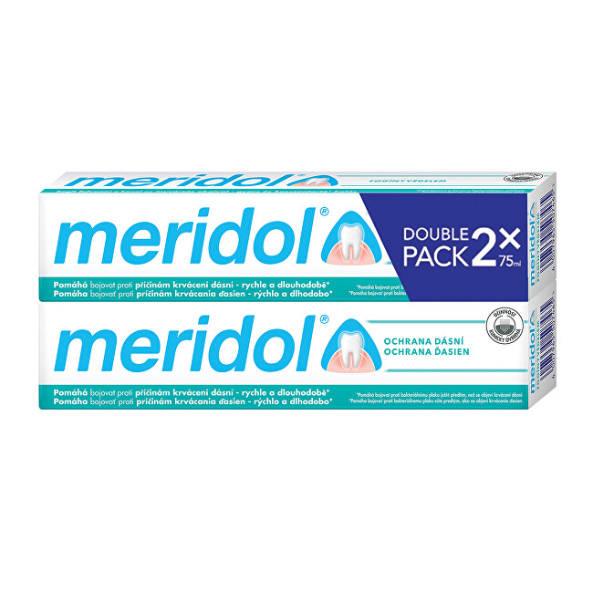 Meridol Zubná pasta proti zápalu ďasien duopack 2 x 75 ml