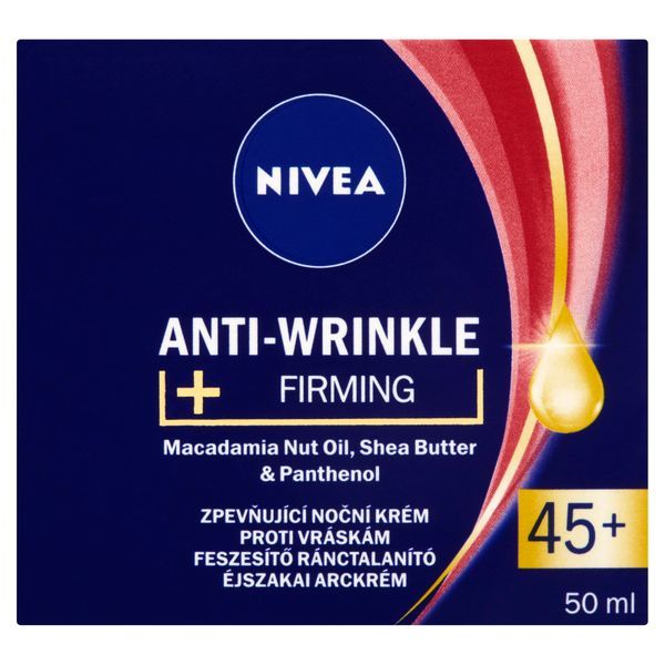 Nivea Zpevňující nočný krém proti vráskam 45  ( Anti-Wrinkle   Firming ) 50 ml