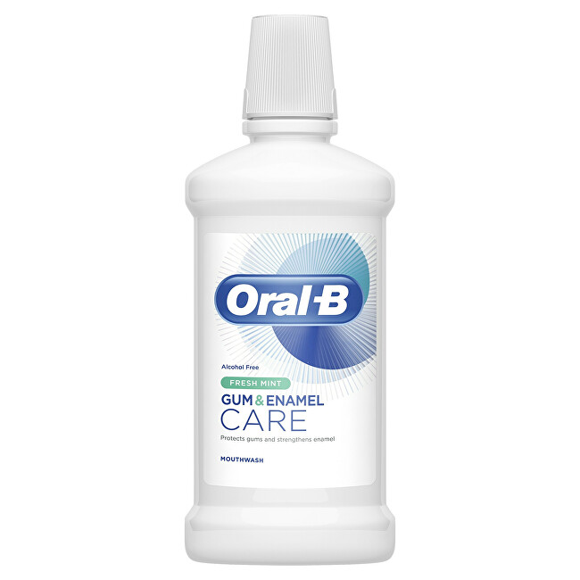 Oral B Ústna voda bez alkoholu Gum & Enamel Care Fresh Mint 500 ml
