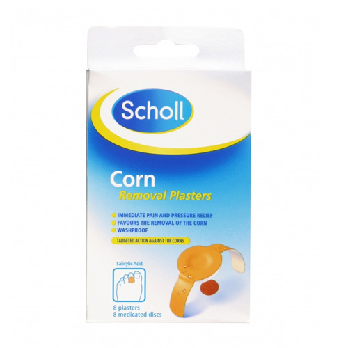 Scholl Náplasť na odstránenie kurích ôk (Corn Removal Plasters) 8   8 ks