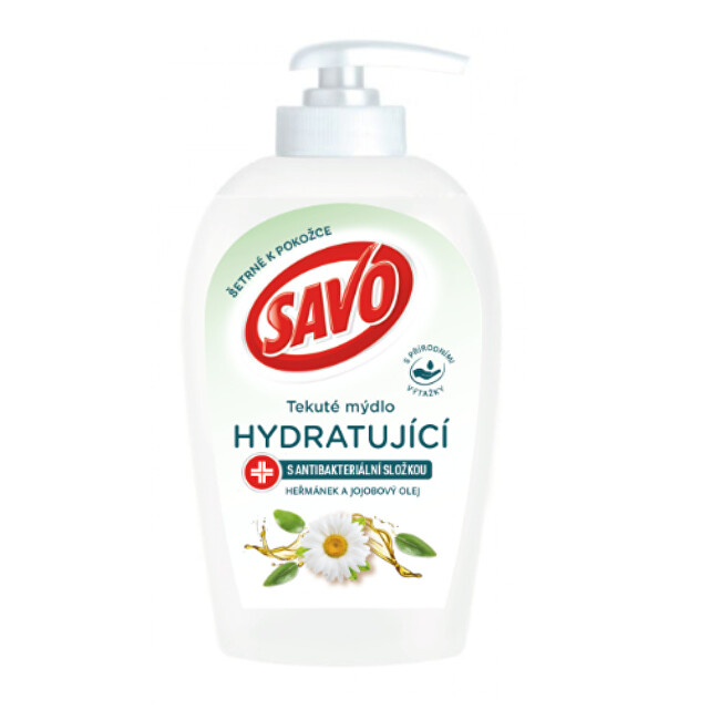 Savo Tekuté mydlo s antibakteriálnou zložkou Heřmánek & Jojobový olej (Liquid Handwash) 250 ml