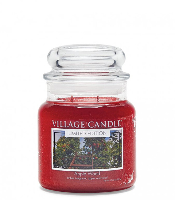 Village Candle Vonná sviečka v skle Apple Wood 389 g