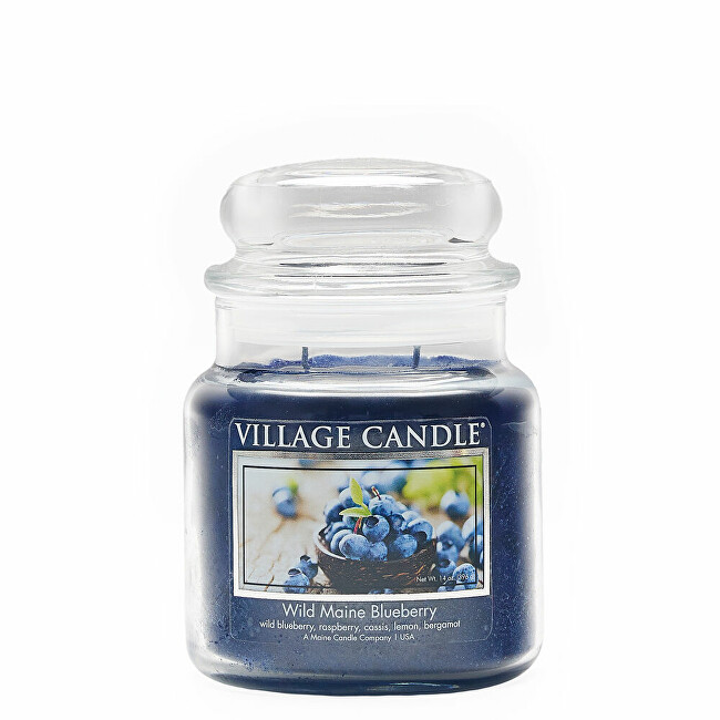 Village Candle Vonná sviečka v skle Wild Maine Blue berry 389 g