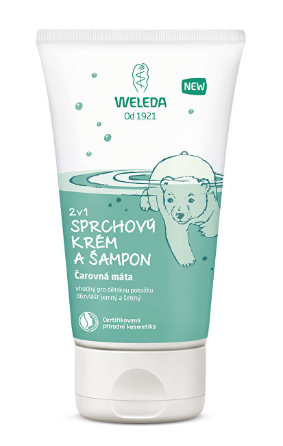 Weleda Sprchový krém a šampón 2 v 1 Čarovná mäta 150 ml