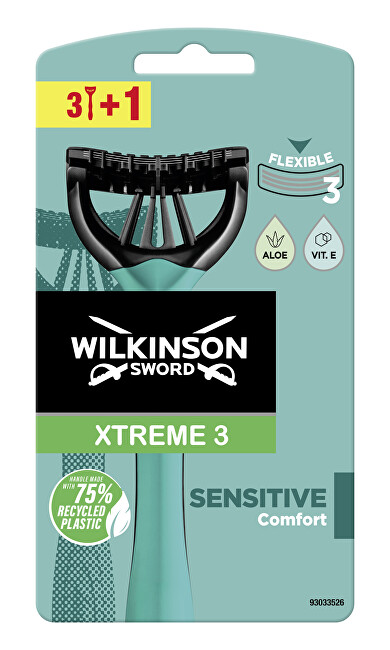 Wilkinson Sword Jednorazový holiaci strojček pre mužov Wilkinson Xtreme3 Sensitiv e Comfort 3   1 ks