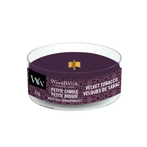 WoodWick Vonná sviečka Petite Velvet Tobacco 31 g