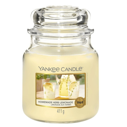 Yankee Candle Aromatická sviečka Classic stredná Homemade Herb Lemonade 411 g
