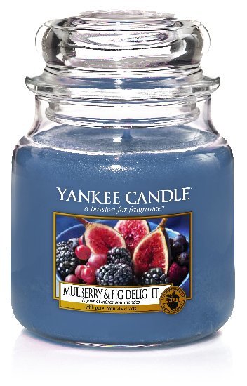 Yankee Candle Vonná sviečka Classic stredná Mulberry & Fig Delight 411 g