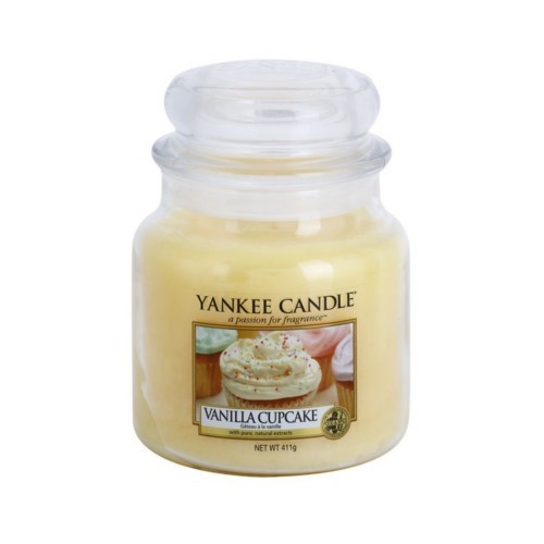 Yankee Candle Vonná sviečka Classic strednej Vanilla Cupcake 411 g