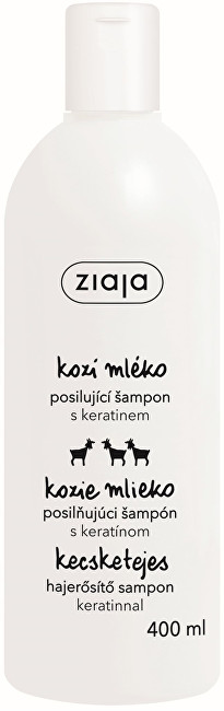 Ziaja Šampón na suché a matné vlasy s keratínom Goat`s Milk 400 ml
