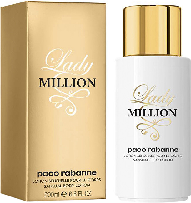 Paco Rabanne Lady Million - telové mlieko 200 ml