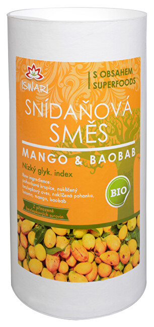 Iswari BIO Raňajková zmes Mango-Baobab 800 g