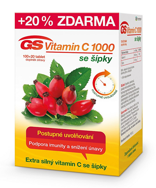 GreenSwan GS Vitamín C 1000   šípky 100 20 tabliet ZD ARMA