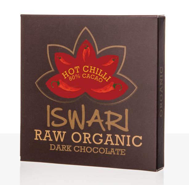 Iswari Raw čokoláda - Hot Chilli 80% BIO 75 g