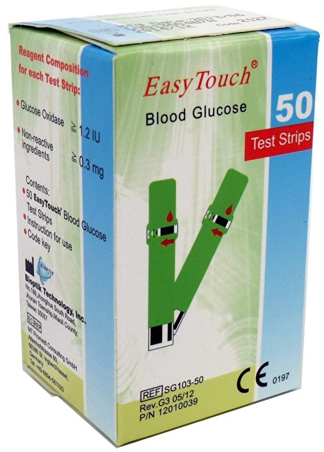 Easy Touch Prúžky EasyTouch-glukóza 50ks