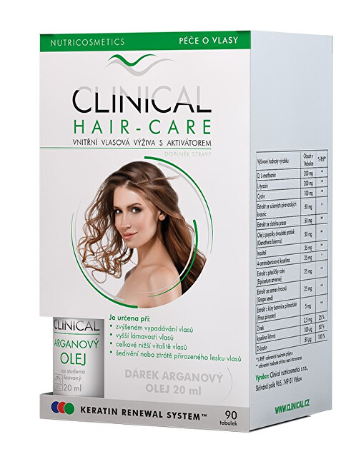 Clinical Clinical Hair-care 90 toboliek   Arganový olej 20 ml ZADARMO