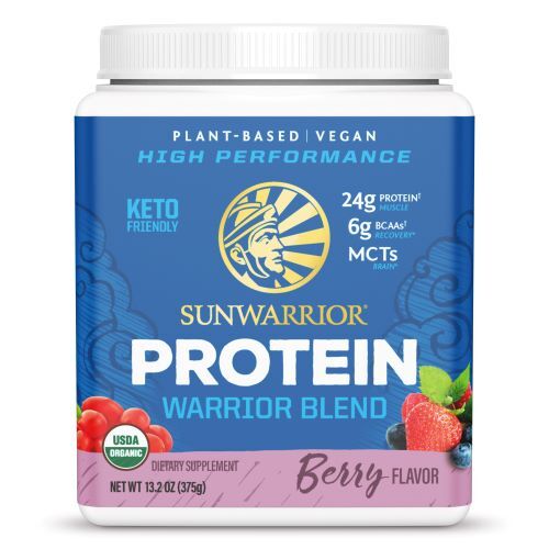 Sunwarrior Protein Blend BIO lesní plody 375 g