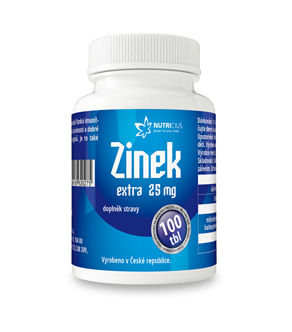 Nutricius Zinek EXTRA 25 mg 100 tbl.