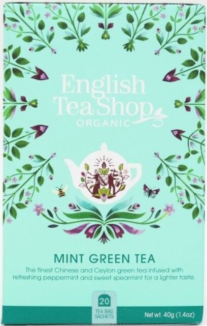 English Tea Shop Zelený čaj s mätou BIO 20 vrecúšok