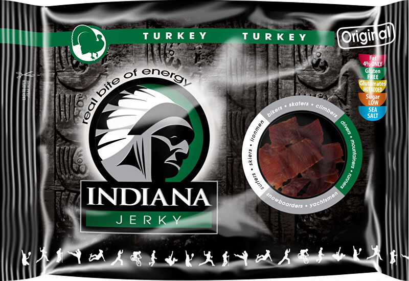 Indiana Indiana Jerky turkey (morčacie) Original 100 g