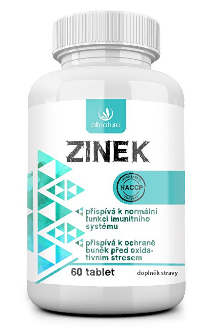 Allnature Zinok 25 mg 60 tabliet