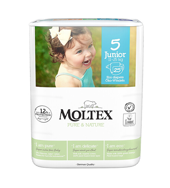 Moltex Pure & Nature Plenky Moltex Pure & Nature Junior 11-25 kg (25 ks)